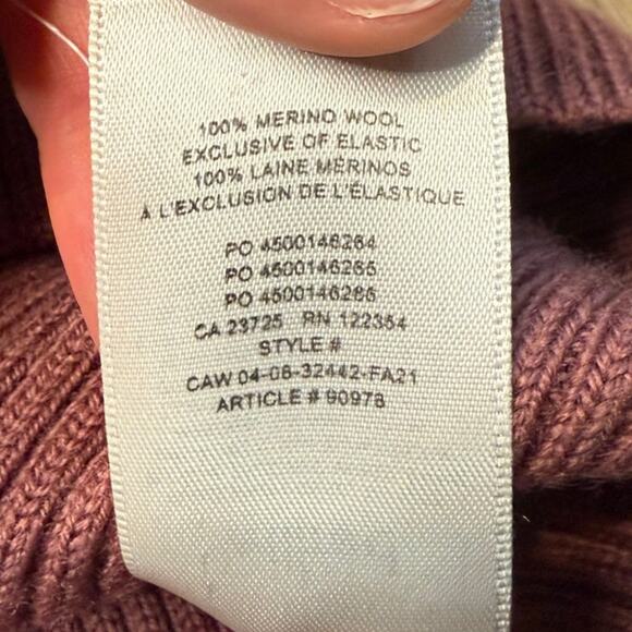 Aritzia Wilfred 100% Merino Wool Turtle Neck Ribbed Sweater Dress Size XXS - Picture 5 of 5